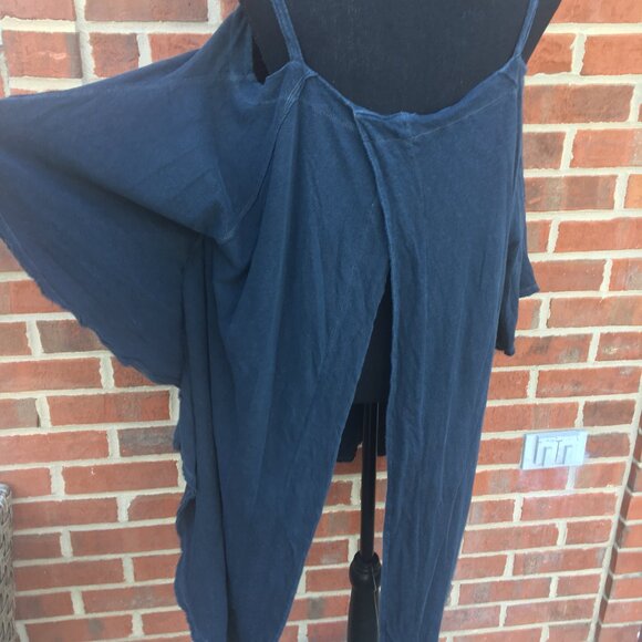 Urban Outfitters + We The Free Oversized Top Small Black Flowy Open Back Boho - Picture 5 of 9